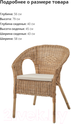 Кресло садовое Ikea Аген 593.907.71