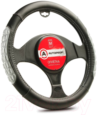 

Оплетка на руль Autoprofi, AP-2060 BK/GY