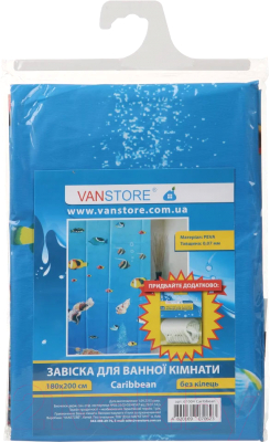 Шторка-занавеска для ванны VanStore Style Peva 61004 (без колец)