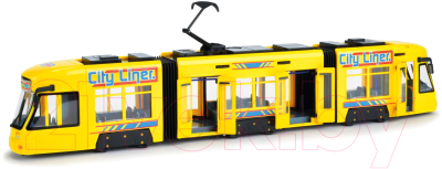 Трамвай игрушечный Dickie Городской / 203749005 (желтый)