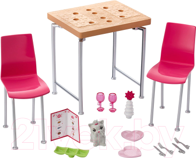 Комплект аксессуаров для кукольного домика Barbie Мебель для дома / DVX44/DVX45