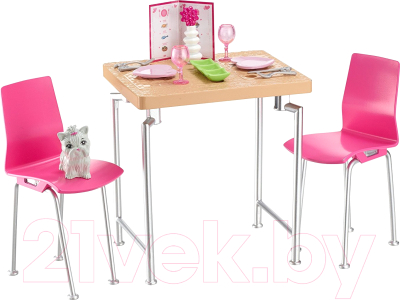 Комплект аксессуаров для кукольного домика Barbie Мебель для дома / DVX44/DVX45