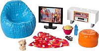 

Комплект аксессуаров для кукольного домика Barbie, Мебель для дома / DVX44/DVX46