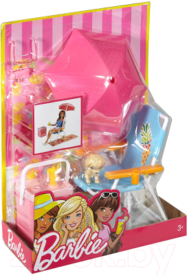 Аксессуар для куклы Barbie Набор для пляжного отдыха / DXB69/DVX49