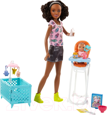 Кукла с аксессуарами Barbie Няня / FHY97/FHY99