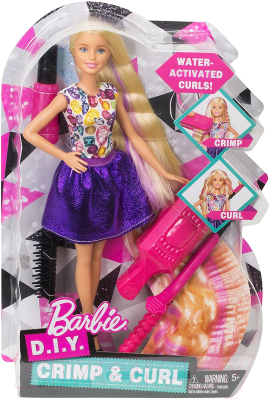 Кукла с аксессуарами Barbie Цветные локоны / DWK49