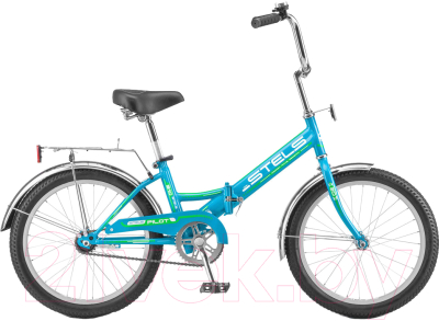 Велосипед STELS Pilot-310 Z011 2018 (13, бирюзовый/зеленый)