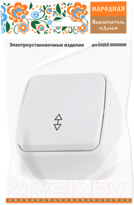 Выключатель TDM Дача SQ1824-0003 (белый)