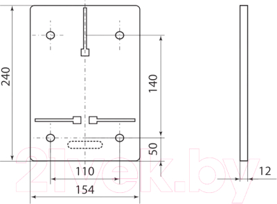 Панель установочная для счетчика электроэнергии TDM SQ0909-0003