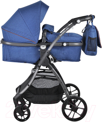 Детская универсальная коляска Farfello Joy 2 в 1 / FJ (темно-синий)