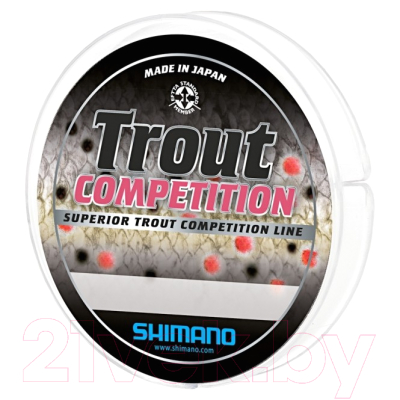 

Леска монофильная Shimano, Красный, Trout Competition Mono 0.12мм / TROUTCM15012