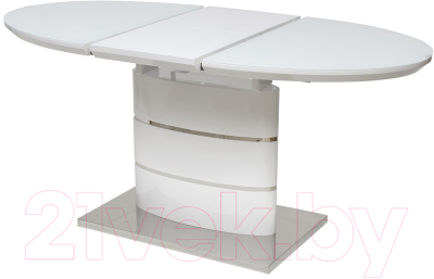Обеденный стол Дамавер Kadet 140 (белый)