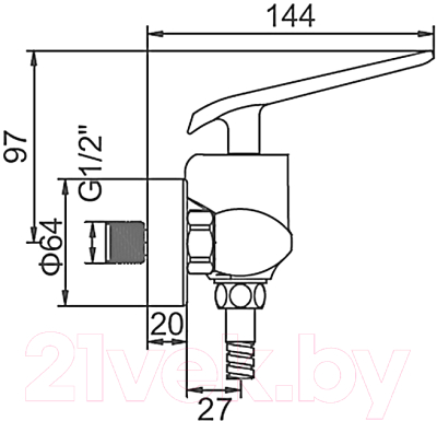 Смеситель Ledeme L2074B