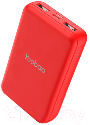 Портативное зарядное устройство Yoobao Power Bank P10W (красный)