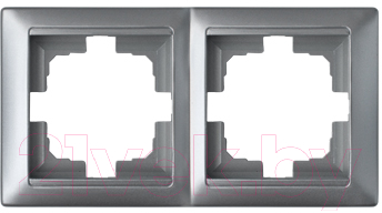 Рамка для выключателя Bylectrica Стиль Юлиг 735212.215 (серебристый)