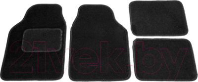 Комплект ковриков для авто Kovriki Универсальные 43x64 и 43x32 (черный)