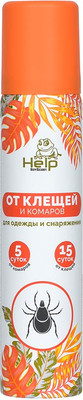 Аэрозоль от насекомых Help 80221 от клещей и комаров репеллентный (75мл) -