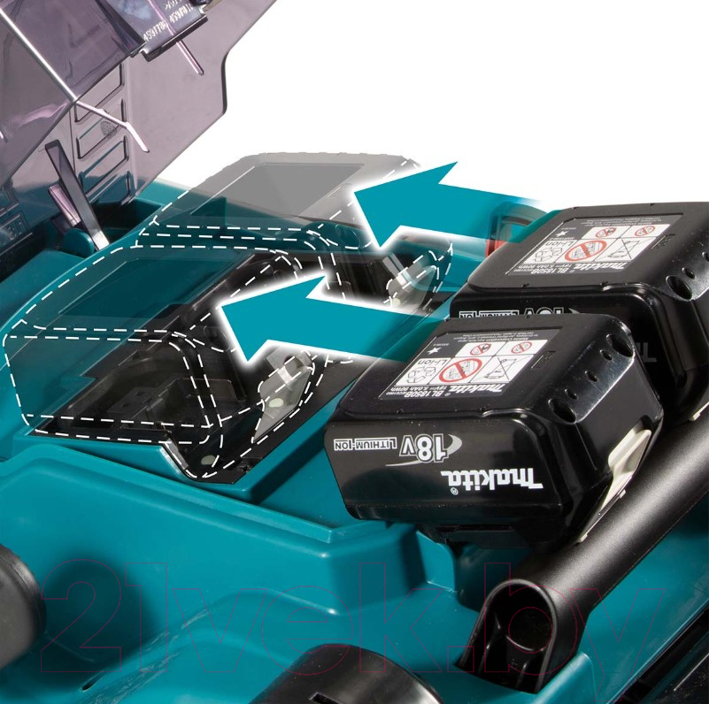 Газонокосилка аккумуляторная Makita DLM382Z — фото 5