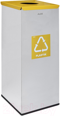 Контейнер для мусора Alda Eco Prestige 9028202 (серый/желтый)