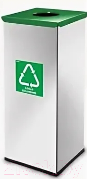 Контейнер для мусора Alda Eco Prestige 9028205 (серый/зеленый)