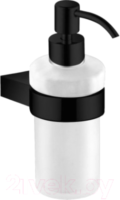 Дозатор для жидкого мыла Aquanet 5681MB (черный матовый)