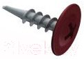 Саморез Starfix Кровельный по металлу 4.8x19 шайба с прокл PT3 / SMC2-101707-250 (250шт, оцинкованный, RAL 3009 оксидно-красный) — фото 1
