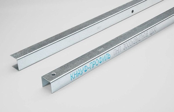 Профили для гипсокартона Knauf UD 27x28x0.60 (16/336) (1шт, 3м)