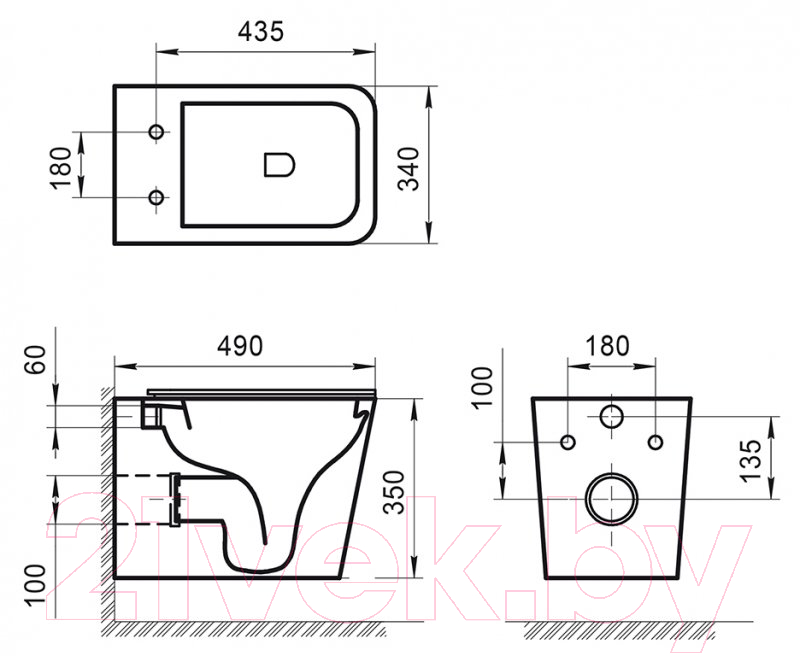 Унитаз подвесной BelBagno BB520CHR