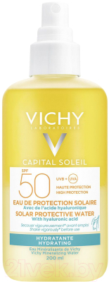 

Спрей солнцезащитный Vichy, Capital Soleil двухфазный увлажняющий SPF 50