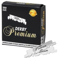 Набор лезвий для бритвы Derby Premium одинарные (100шт) - 