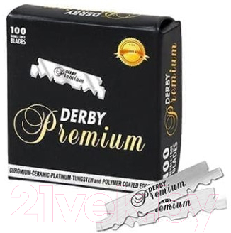 Набор лезвий для бритвы Derby Premium одинарные (100шт)