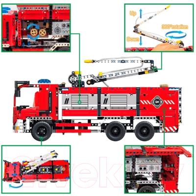 Конструктор Qihui Пожарная машина / 6805