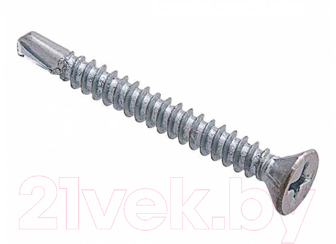 Саморез Starfix Оконный со сверлом 3.9х35 / SMC3-80898-1000 (1000шт, белый)