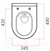 Унитаз подвесной с инсталляцией Sanita Luxe Best SL DM BSTSLWH0104 + INS-0000003