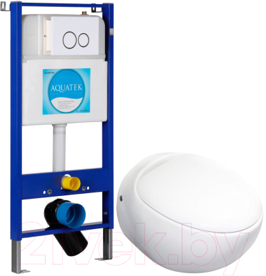 

Унитаз подвесной с инсталляцией Sanita Luxe, Ringo RNGSLWH0104 + INS-0000002