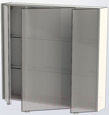 Шкаф с зеркалом для ванной Aquanet Августа 100 / 210005 (белый)
