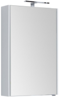 Шкаф с зеркалом для ванной Aquanet Августа 58 L / 210008 (белый) - 