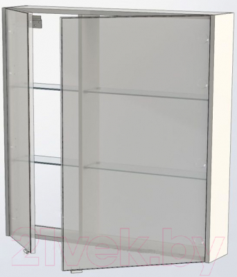 Шкаф с зеркалом для ванной Aquanet Августа 90 / 210013 (белый)