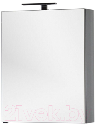 Шкаф с зеркалом для ванной Aquanet Алвита 70 / 183990 (серый антрацит)