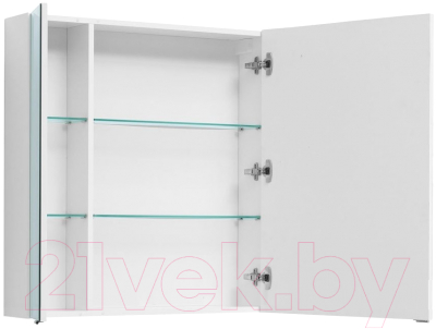 Шкаф с зеркалом для ванной Aquanet Алвита 80 / 235342 (белый)