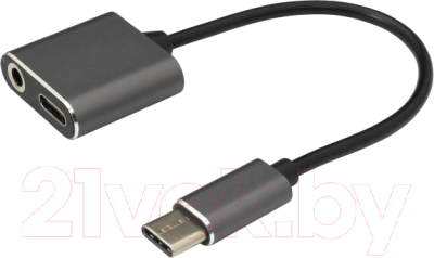 Адаптер SBOX USB Type-C - Type-C + 3.5mm