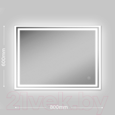 Зеркало Алмаз-Люкс ЗП-66 (60x80)