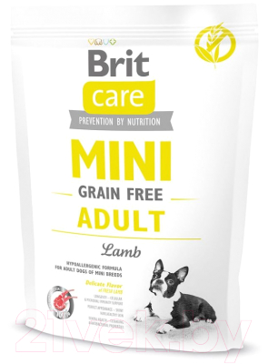 

Корм для собак Brit, Care Mini GF Adult Lamb / 520114