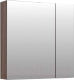 Шкаф с зеркалом для ванной Aquanet Нью Йорк 85 / 203954 (шпон ореховый) - 