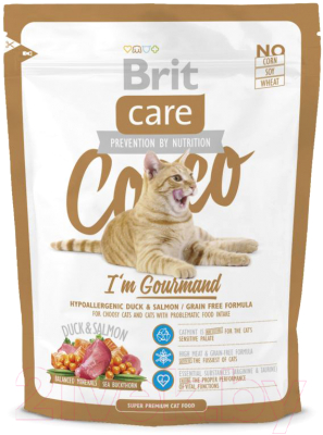 Сухой корм для кошек Brit Care Cat Cocco I'm Gourmand / 132629 (400г)