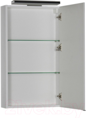Шкаф с зеркалом для ванной Aquanet Орлеан 50 / 183075 (белый)