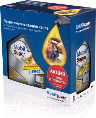 

Моторное масло Mobil, Super 3000 XE 5W30