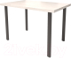 Обеденный стол Millwood Лофт Прага Л 120x70x75 (дуб белый Craft/металл черный) - 