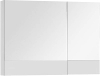Шкаф с зеркалом для ванной Aquanet Верона 90 / 172339 (белый камерино) - 