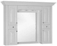 Шкаф с зеркалом для ванной Aquanet Кастильо 160 / 183178 (белый) - 